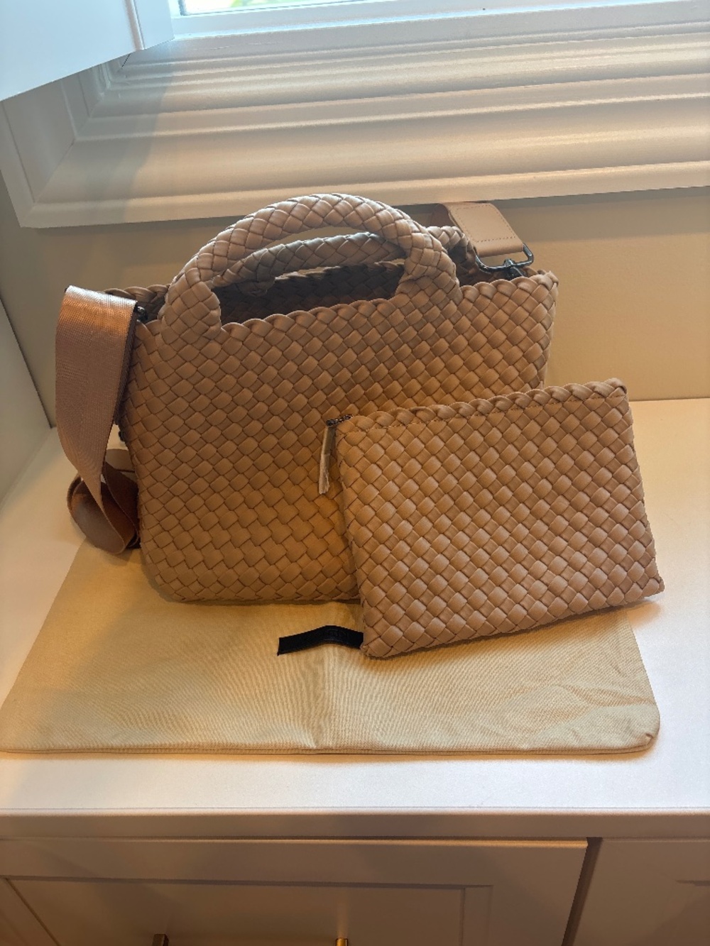 Naghedi Tan Cross body bag